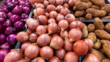 onions and potatoes at queen victoria market