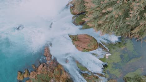 aerial view of a waterfall