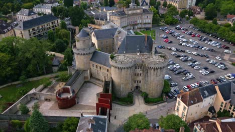 castle of the dukes of alencon, orne in normandie, france