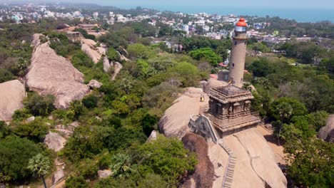 Leuchtturm-Von-Mahabalipuram,-Tamil-Nadu,-Indien