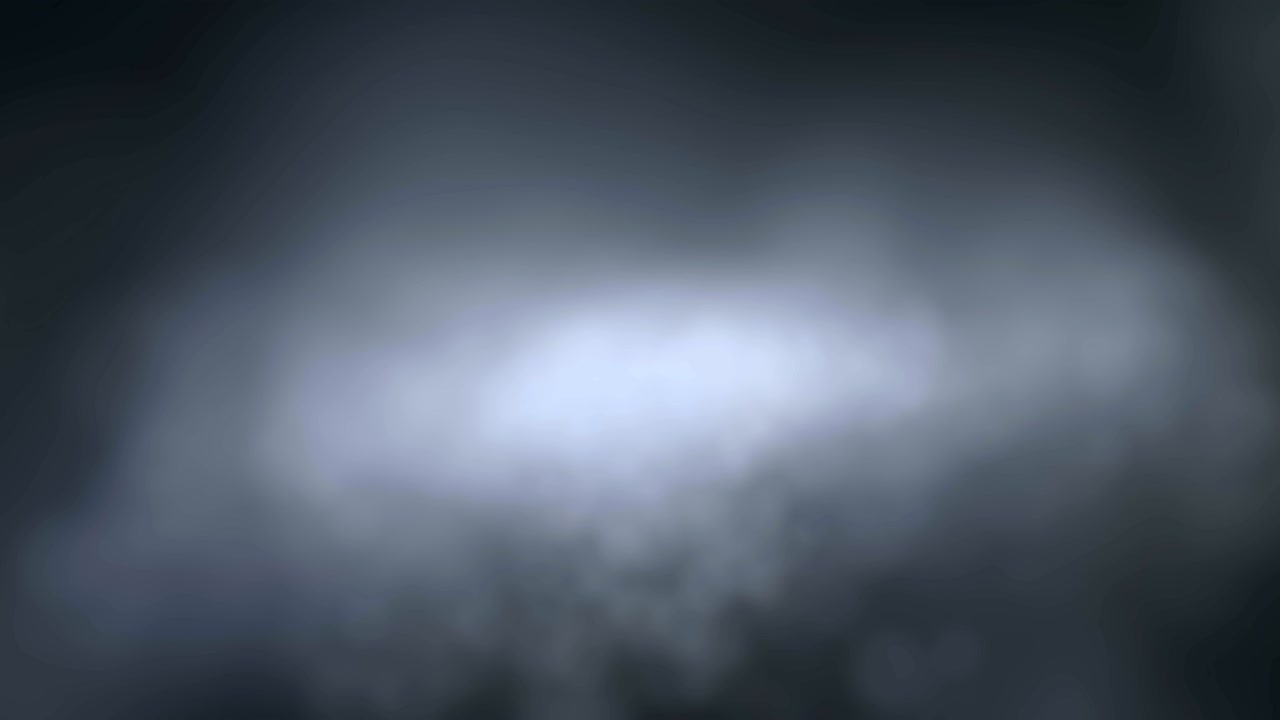 완벽하게 완벽한 이없는 담배의 순환은 천천히 안개나 구름처럼 공간을 통해 검은색에 대해 떠다니고 있습니다.