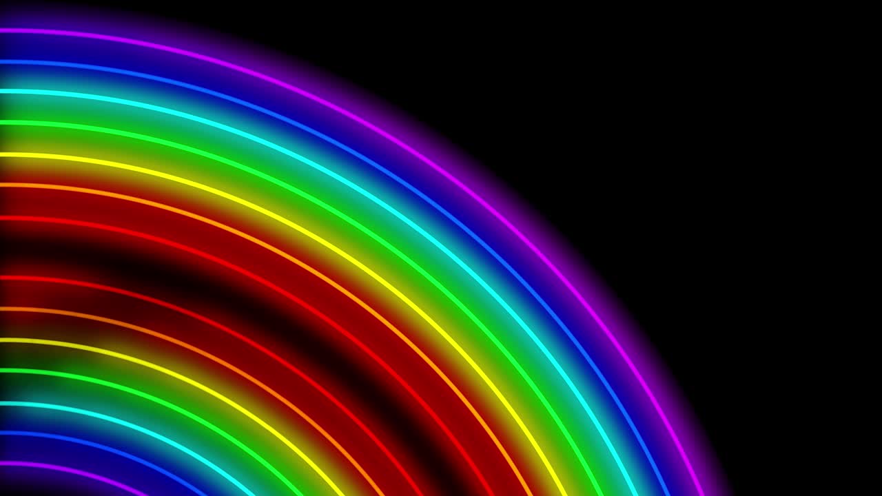 Neon line illumination animation motion graphics