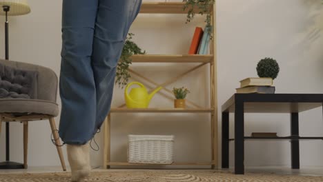 woman dancing in a room