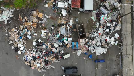 basura en una ciudad urbana en américa