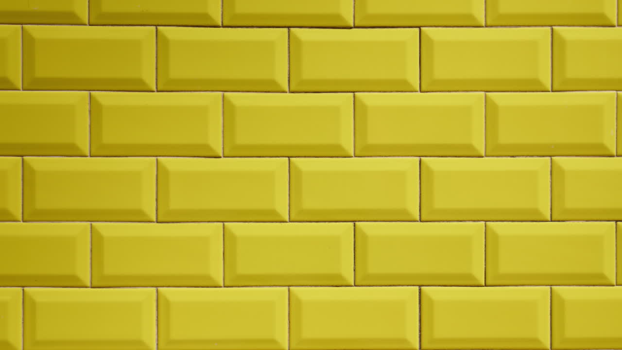 Yellow Brick Wall, Aveiro, Portugal, Close-Up