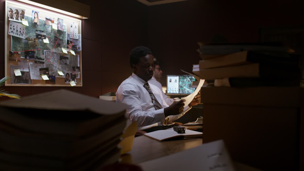 Detective Team Working on a Case