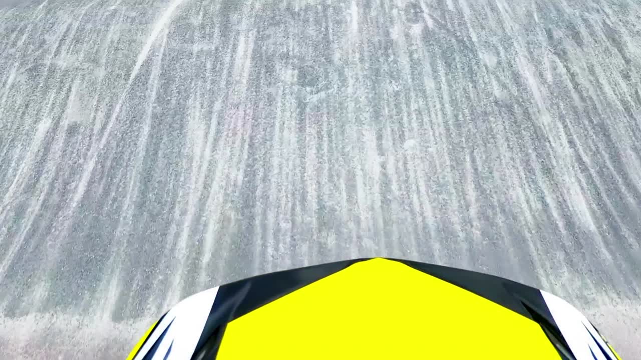 경주 트랙에서 움직이는 경주 자동차