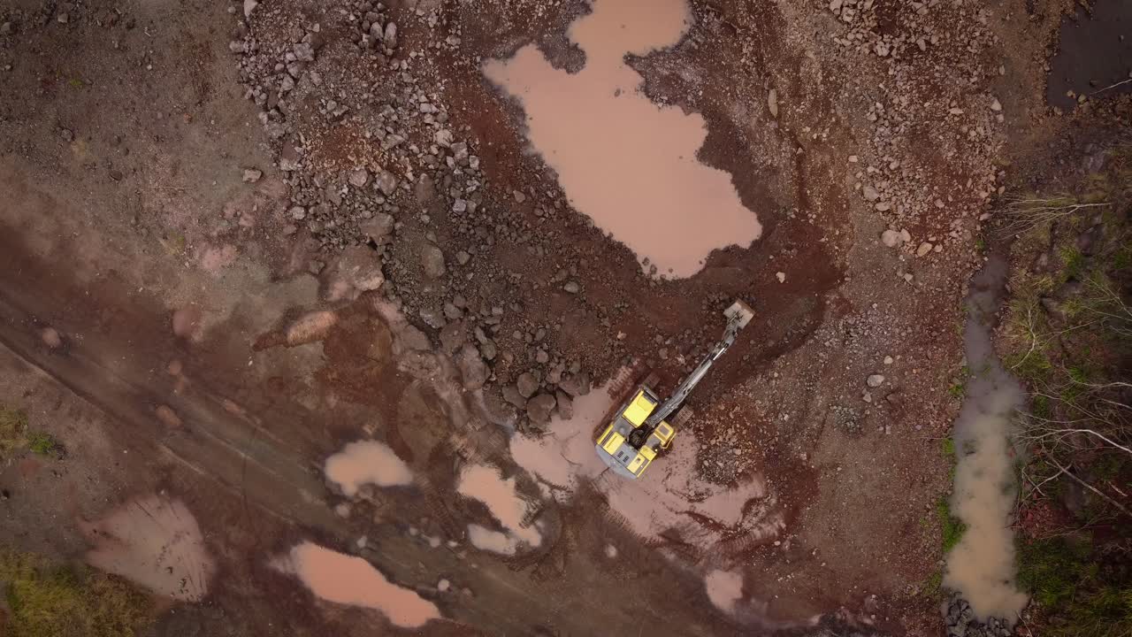 extracción de rocas excavación cantera de piedra foz do iguazu antena