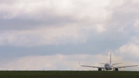 airplane on the airfield