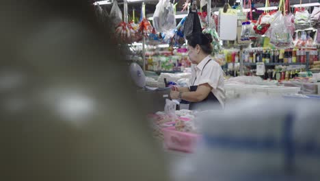 asian market worker