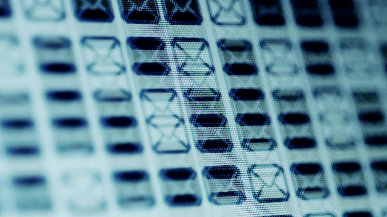 иконки электронной почты на экране