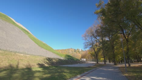 three crosses on the hill in vilnius, lithuania