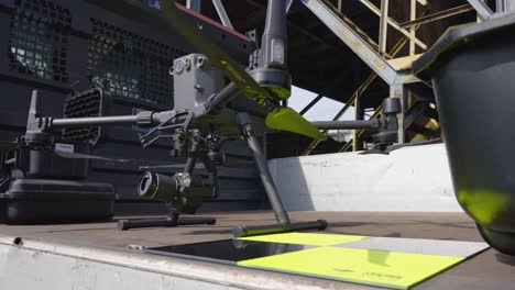 cinematic shot of tech gears film studio before take-off