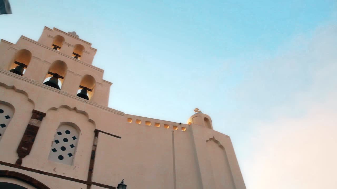 вращающийся таймлапс мимо греческого флага