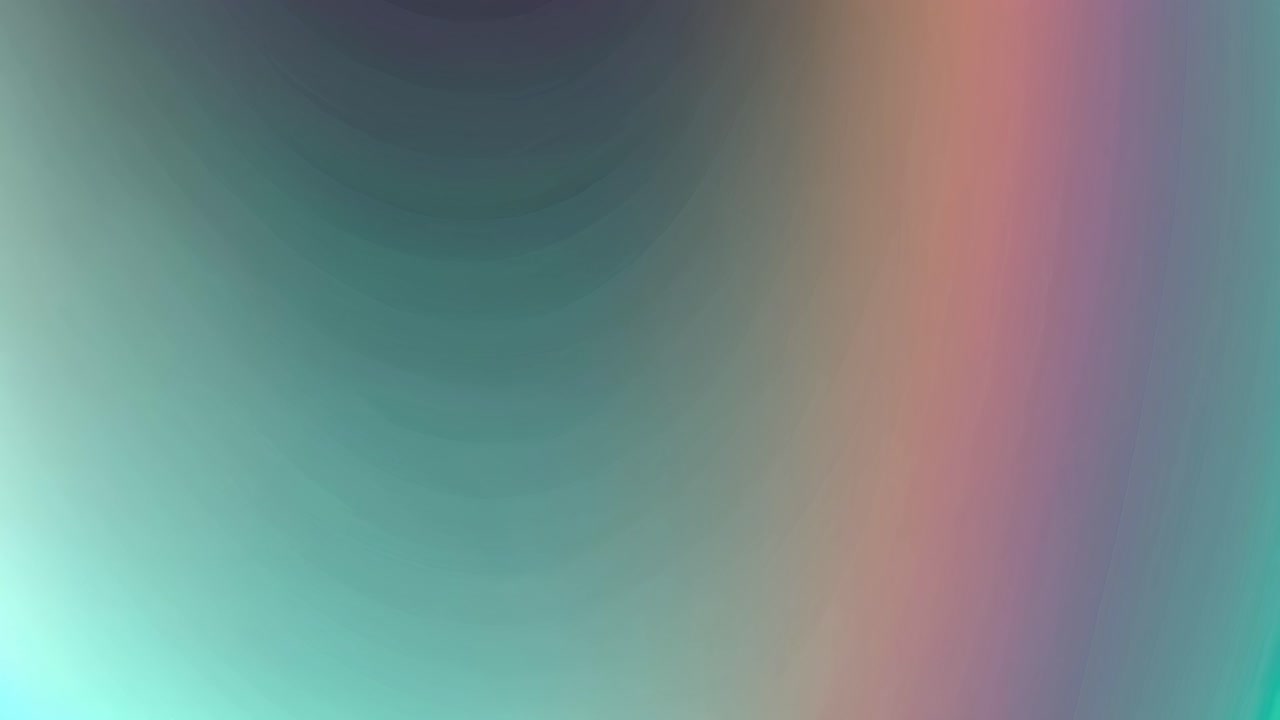 Abstract video concept with a gradient of teal to purple hues. The style is soft and fluid, viewed
