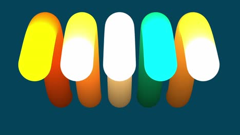 formas 3d abstractas con gradiente de colores