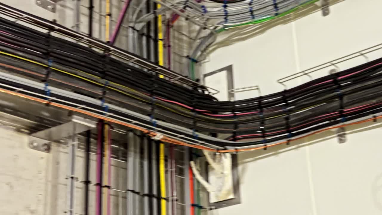 A Well-organized Set of Electrical Connectors and Wiring, With Multiple Junction Boxes Neatly Arranged - Close Up