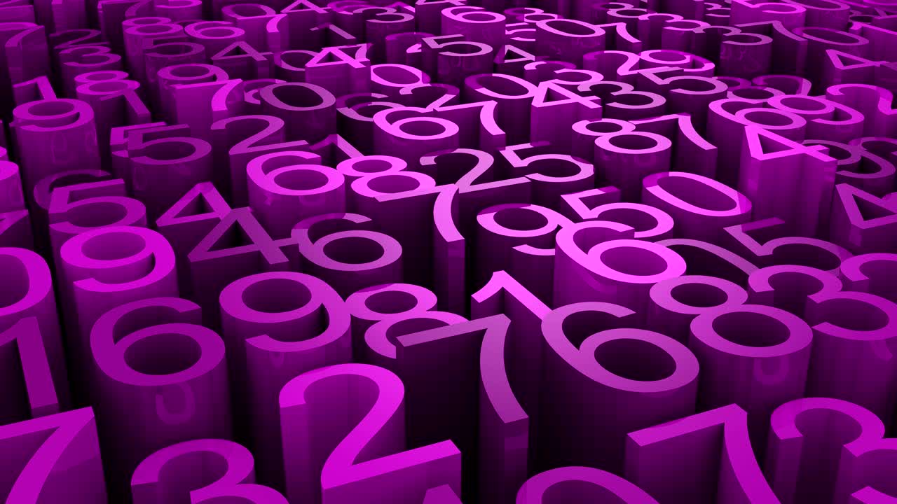 de los números de fondo