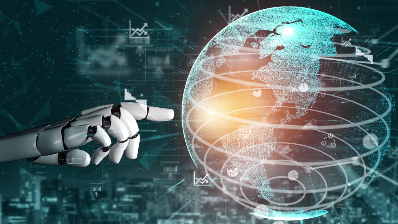 el robot futurista la inteligencia artificial el concepto revolucionario de la tecnología ai