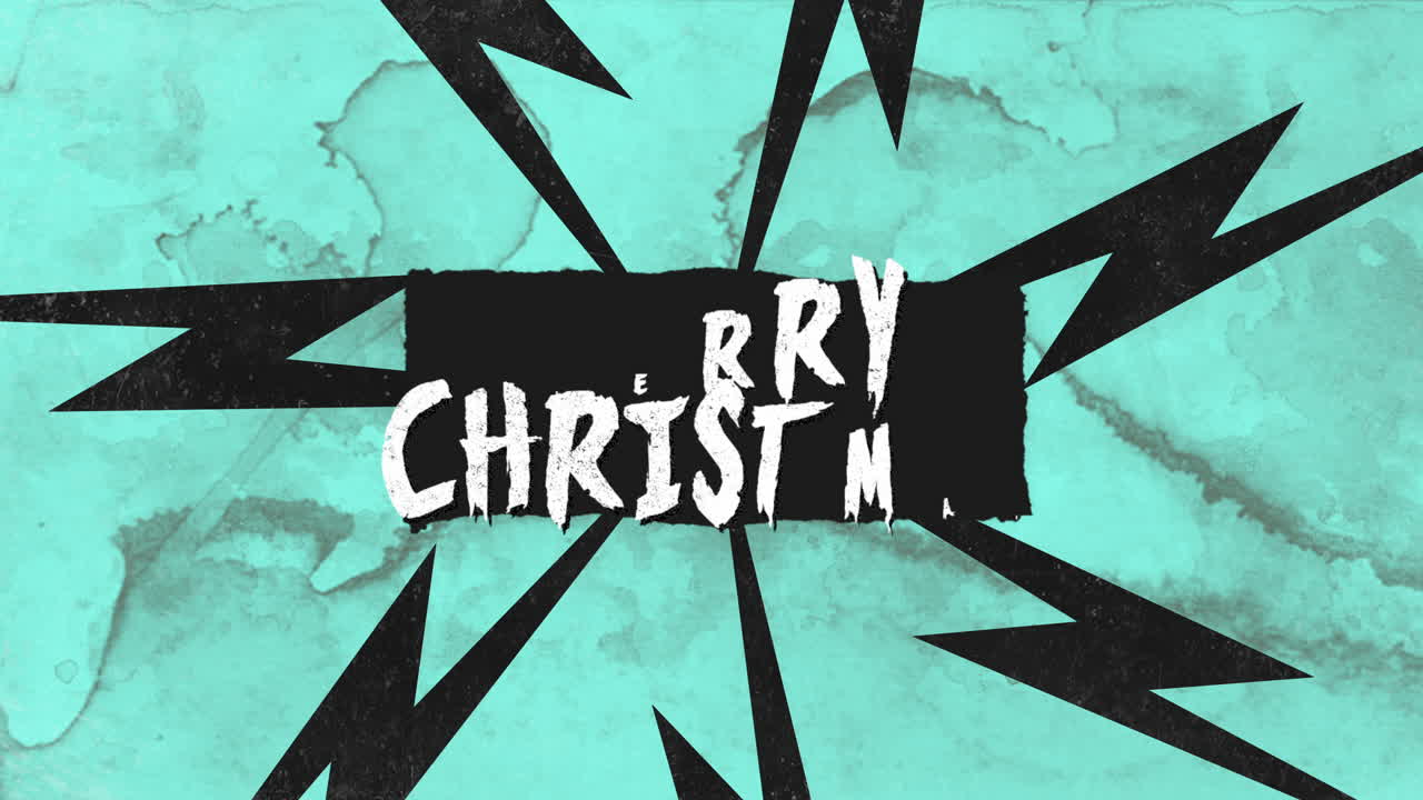 번개와 소음으로  ⁇ 스터 텍스처에 메리 크리스마스