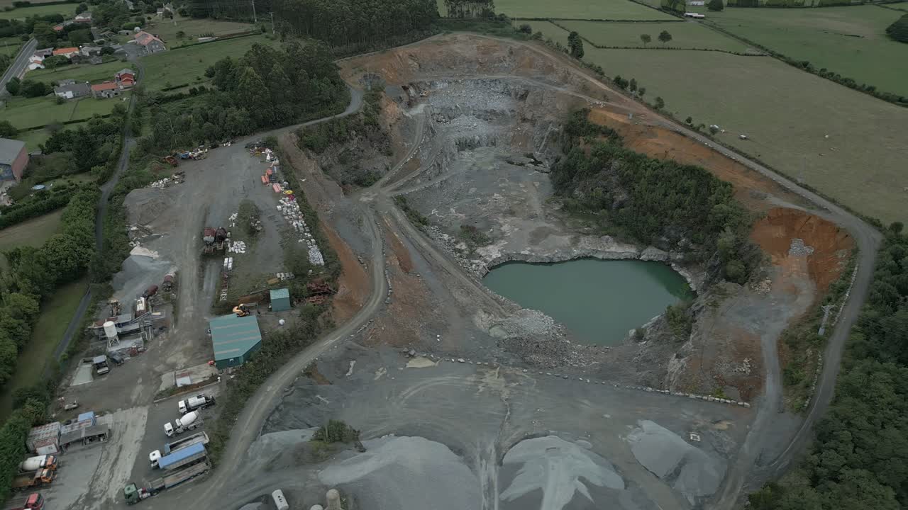 The impressive Ofitas de San Felices quarry in Moeche, Galicia, Spain