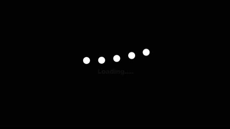 loading screen with animated white dots