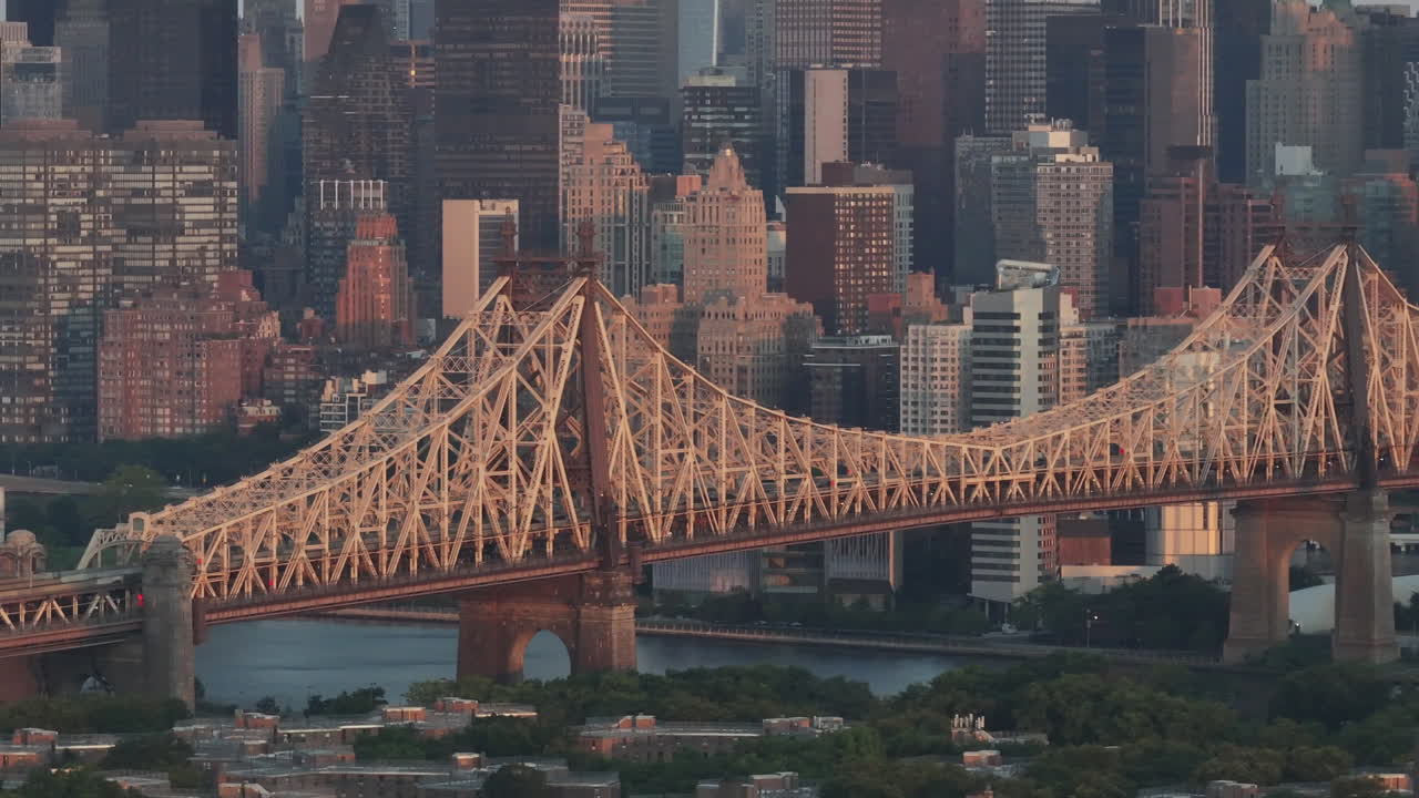 Aerial view of the Queensboro Bridge