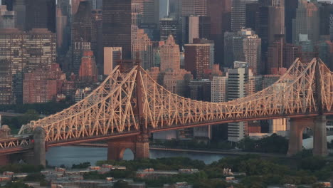 aerial view of the queensboro bridge