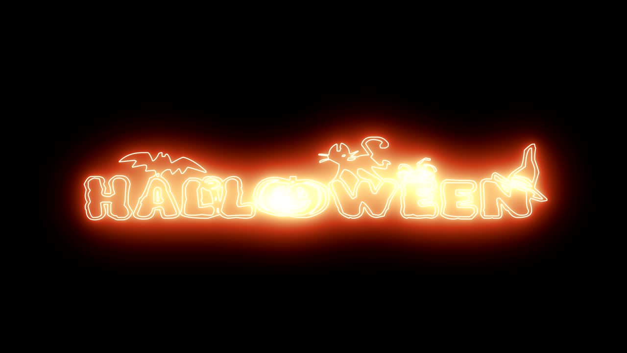 animación de fondo de halloween en 4k. se puede hacer un bucle.