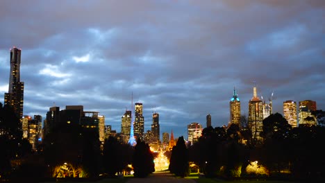 Melbourne-Paranoma-Skyline-Zeitraffer-Bei-Nacht-Melbourne-City-Zeitraffer-Bei-Nacht