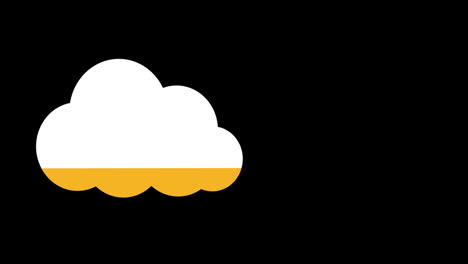 cloud filled with yellow colour