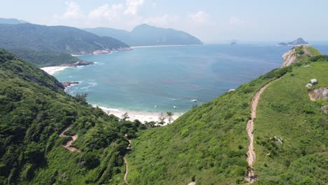 Wild-beaches-at-the-big-city-of-​​Rio-de-Janeiro,-Brazil