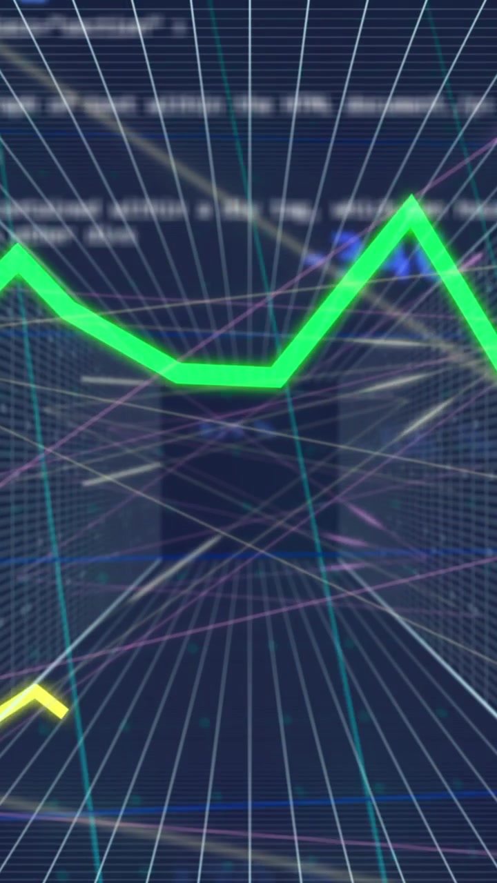 Animazione dell'elaborazione di dati finanziari su griglia