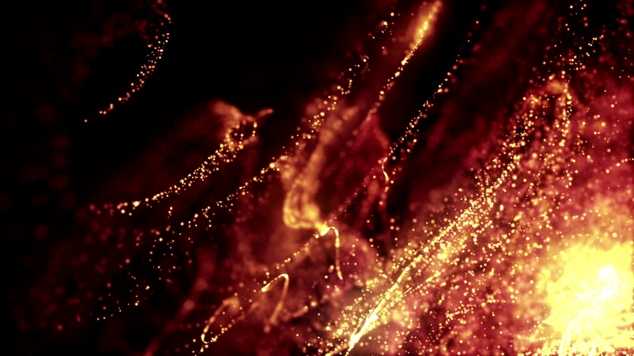 partículas de polvo abstracto luz bokeh títulos de movimiento bucle de fondo cinematográfico