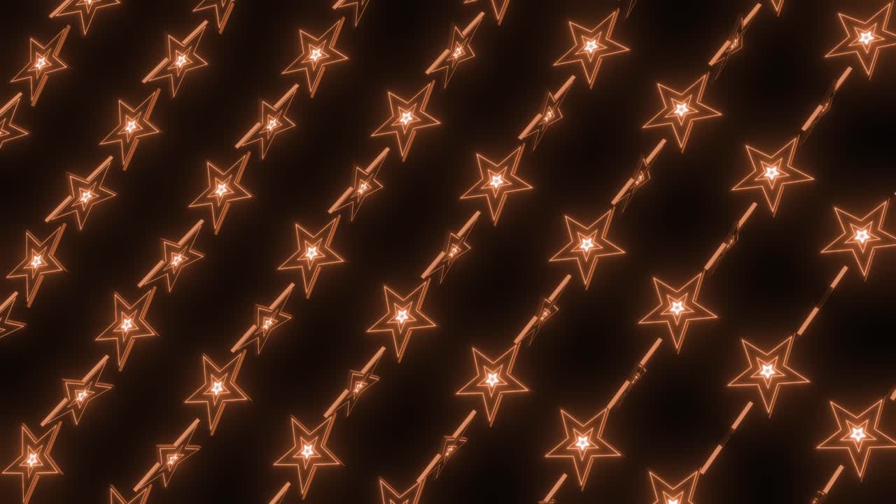 Glowing Orange Star Pattern