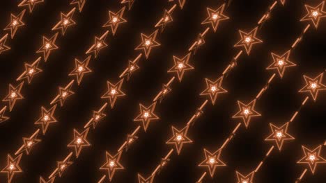 glowing orange star pattern