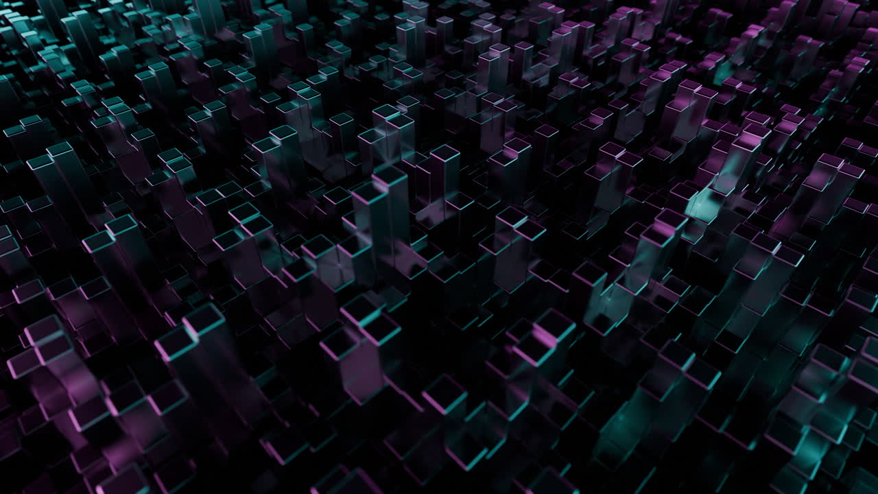 Abstract City of Cubes