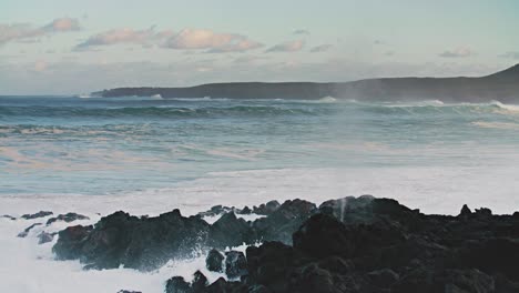 large waves roll into the coast of hawaii in slow motion 6