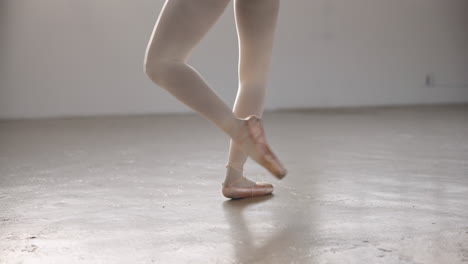 Woman,-ballet-and-dancer-spinning-around-in-studio