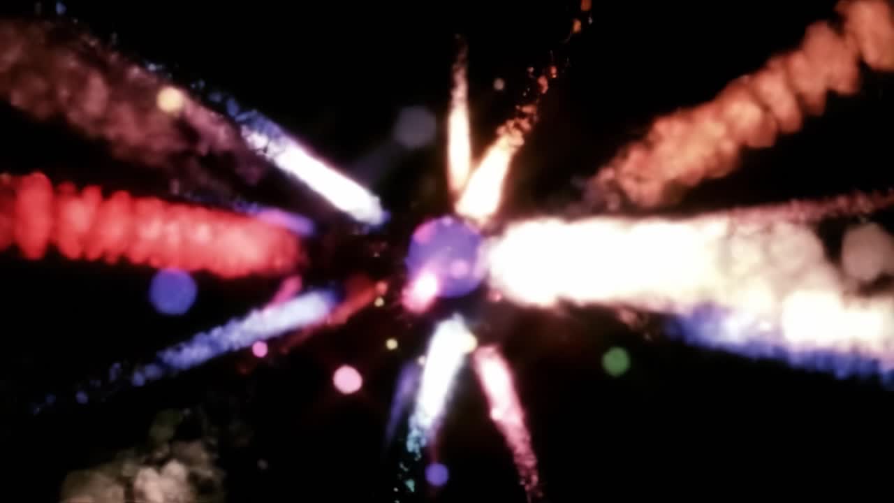 Colorful Fireworks Display at Night