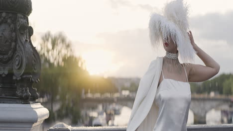 elegant woman in paris