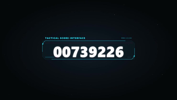 Digital Tactical Score Interface Counter Increasing Rapidly