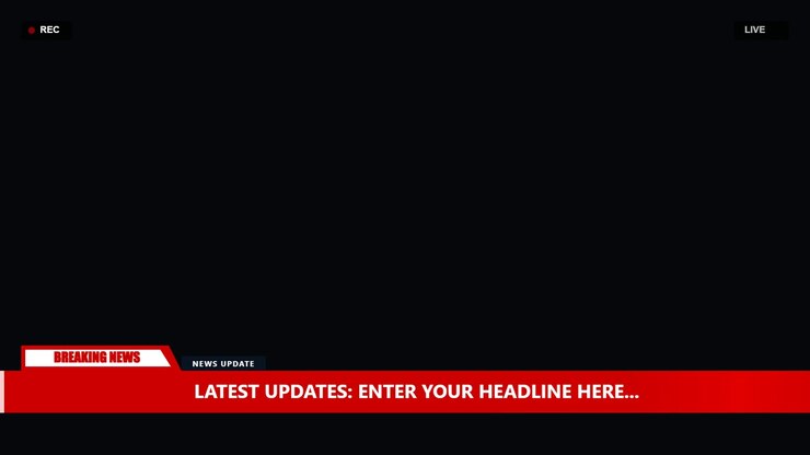Grafisk animation af Breaking News-bjælke