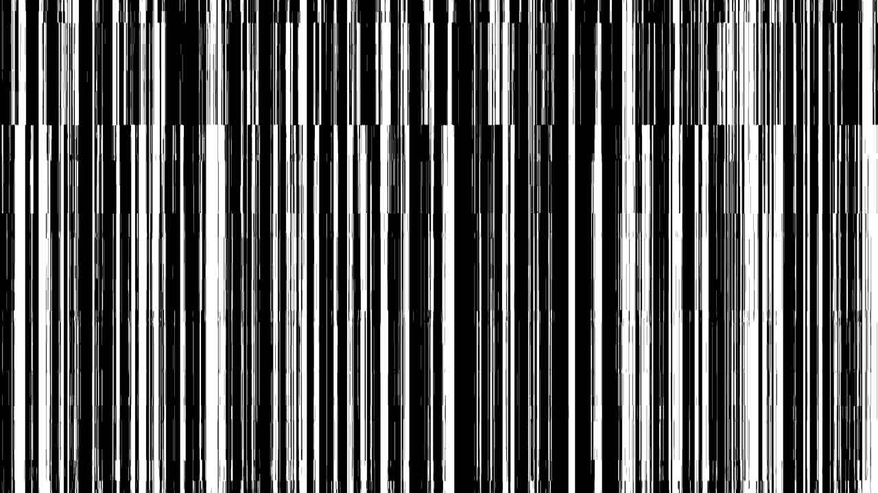 Digital Glitch Effect with Vertical Scanlines and Noise