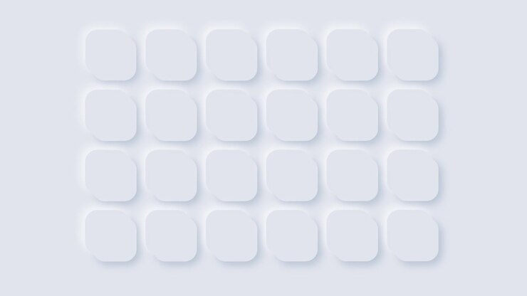 Abstract Neumorphic Grid Animation with Fading Squares