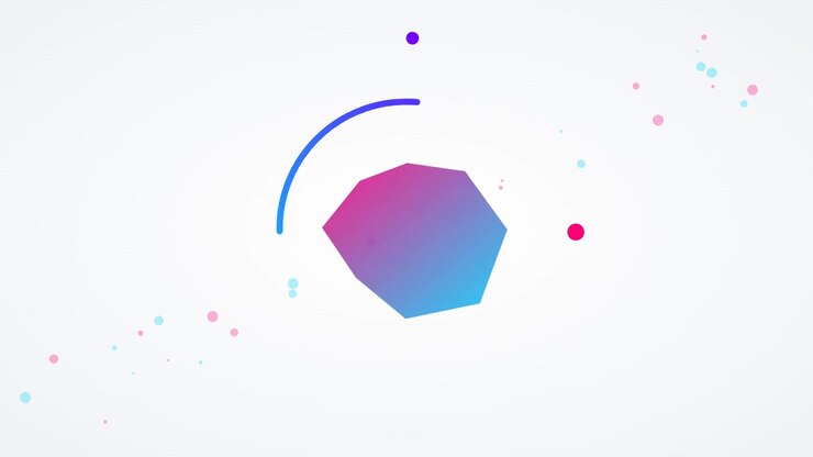 Abstract Gradient Shape with Rotating Circular Loading Element