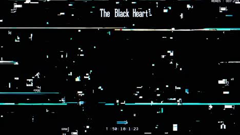 glitch art of the black heart