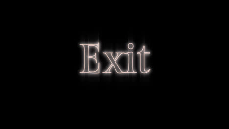 emerging white exit neon billboard 4k