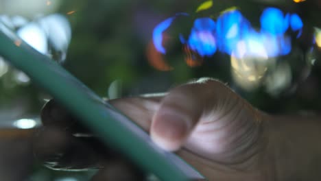 fingers typing writing message