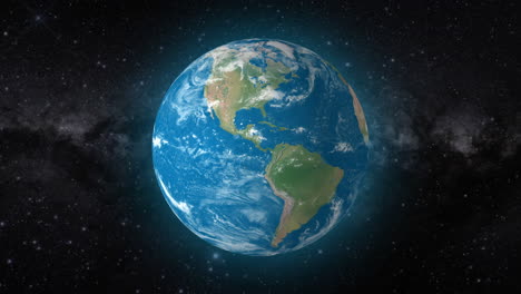 fondo de video cinematográfico muestra el globo giratorio realista, haciendo zoom en el país de costa rica | fondo de video realista de la tierra haciendo zoom y rotando en el country de costa rica en 4k
